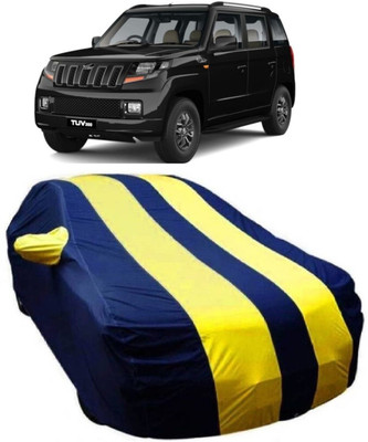 MoTRoX Car Cover For Mahindra TUV300 (With Mirror Pockets)(Blue, Yellow)