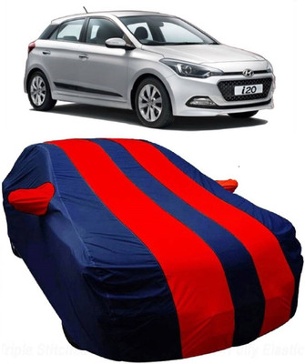 MoTRoX Car Cover For Hyundai Elite i20 (With Mirror Pockets)(Blue, Red)