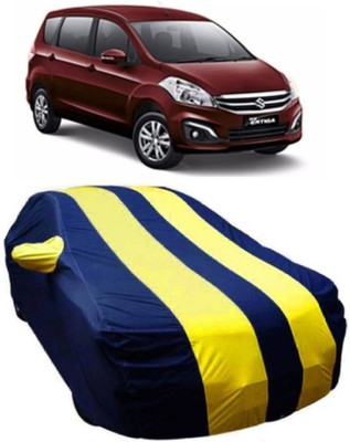MoTRoX Car Cover For Maruti Suzuki Ertiga (With Mirror Pockets)(Blue, Yellow)