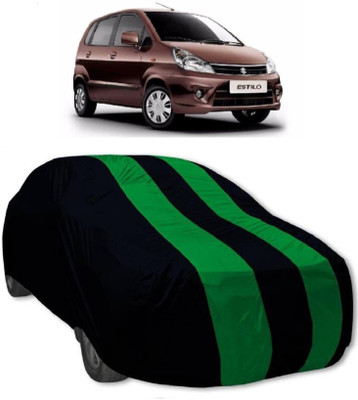 MoTRoX Car Cover For Maruti Suzuki Zen (With Mirror Pockets)(Blue, Green)