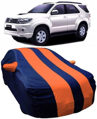MoTRoX Car Cover For Toyota Fortuner Old (With Mirror Pockets)(Blue, Orange)
