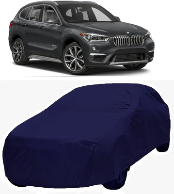 MoTRoX Car Cover For BMW X1 (Without Mirror Pockets)(Blue)