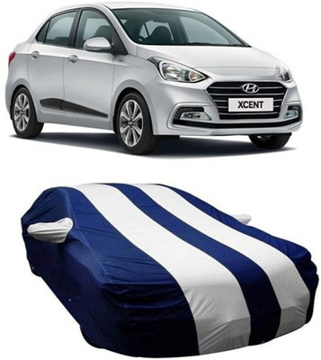AAMANG Car Cover For Hyundai Xcent (With Mirror Pockets)(White)