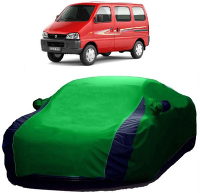 MoTRoX Car Cover For Maruti Suzuki Eeco (With Mirror Pockets)(Blue, Green)