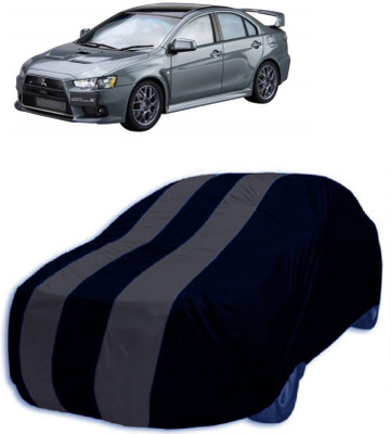 MoTRoX Car Cover For Mitsubishi Lancer Evolution (With Mirror Pockets)(Blue, Grey)