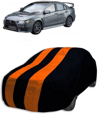 MoTRoX Car Cover For Mitsubishi Lancer Evolution (Without Mirror Pockets)(Orange, Blue)