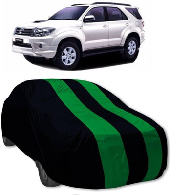 MoTRoX Car Cover For Toyota Fortuner Old (Without Mirror Pockets)(Green, Blue)