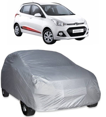 MoTRoX Car Cover For Hyundai Grand i10 (Without Mirror Pockets)(Silver)
