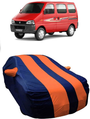 MoTRoX Car Cover For Maruti Suzuki Eeco (With Mirror Pockets)(Blue, Orange)