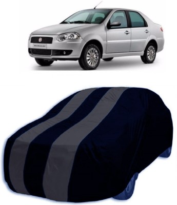 MoTRoX Car Cover For Fiat Siena (Without Mirror Pockets)(Grey, Blue)