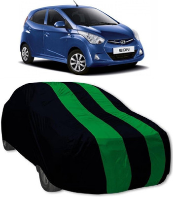 MoTRoX Car Cover For Hyundai Eon (Without Mirror Pockets)(Green, Blue)