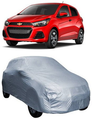 AAMANG Car Cover For Chevrolet Spark (Without Mirror Pockets)(Silver)