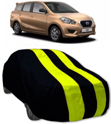 MoTRoX Car Cover For Nissan Go+ (Without Mirror Pockets)(Red, Yellow)