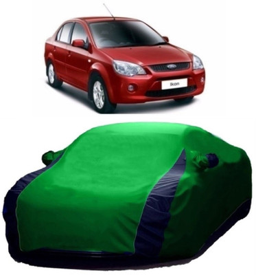 MoTRoX Car Cover For Ford Ikon (With Mirror Pockets)(Blue, Green)