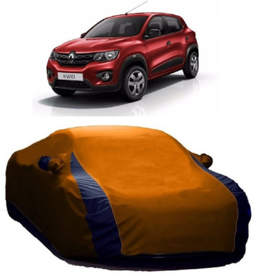 MoTRoX Car Cover For Renault Kwid (With Mirror Pockets)(Blue, Orange)
