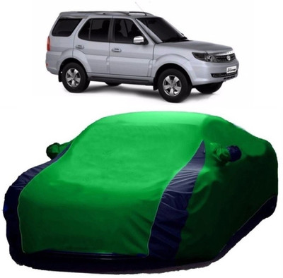 MoTRoX Car Cover For Tata Safari Storme (Without Mirror Pockets)(Green, Blue)