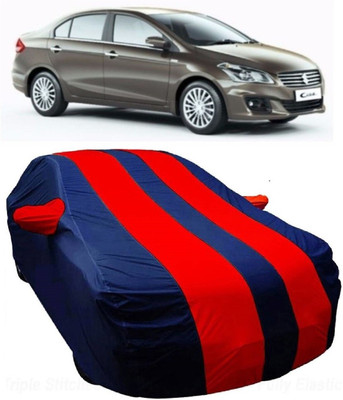 MoTRoX Car Cover For Maruti Suzuki Ciaz (With Mirror Pockets)(Blue, Red)