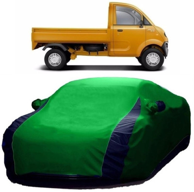 MoTRoX Car Cover For Mahindra Jeeto (With Mirror Pockets)(Blue, Green)