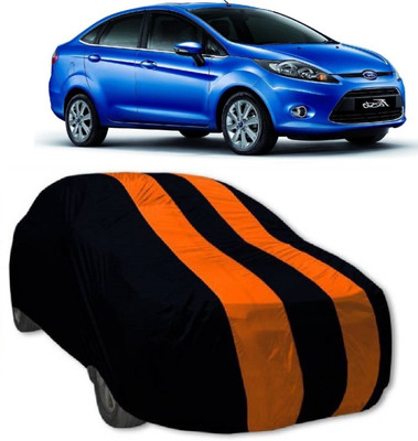 MoTRoX Car Cover For Ford Fiesta Classic (Without Mirror Pockets)(Orange, Blue)