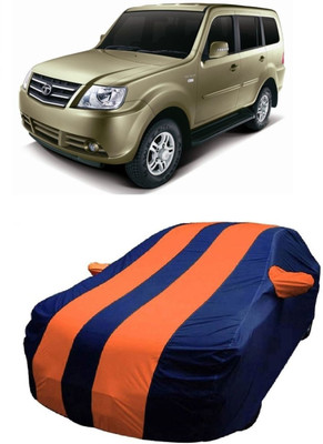 MoTRoX Car Cover For Tata Sumo Grande MK II (With Mirror Pockets)(Blue, Orange)