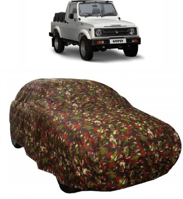 MoTRoX Car Cover For Maruti Suzuki Gypsy King (With Mirror Pockets)(Multicolor)