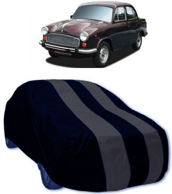 MoTRoX Car Cover For HM Ambassador (Without Mirror Pockets)(Grey, Blue)