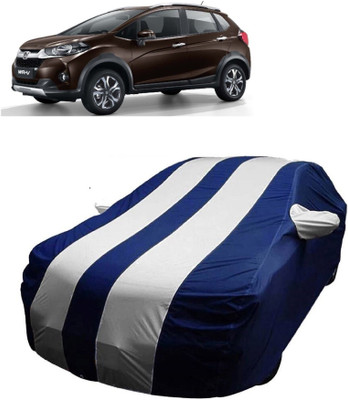 MoTRoX Car Cover For Honda WR-V (With Mirror Pockets)(Blue, White)