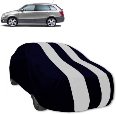 MoTRoX Car Cover For Skoda Fabia Scout (Without Mirror Pockets)(Red, White)