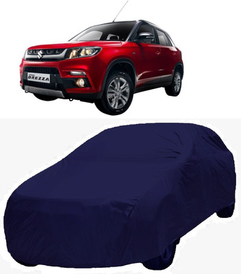 MoTRoX Car Cover For Maruti Suzuki Vitara Brezza (Without Mirror Pockets)(Blue)