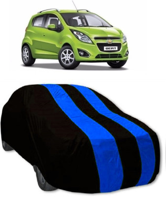 MoTRoX Car Cover For Chevrolet Beat (Without Mirror Pockets)(Red, Blue)