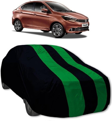 MoTRoX Car Cover For Tata Tigor (Without Mirror Pockets)(Green, Blue)