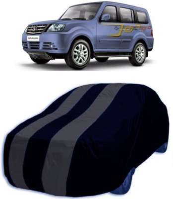 MoTRoX Car Cover For Tata Sumo Grande (Without Mirror Pockets)(Grey, Blue)