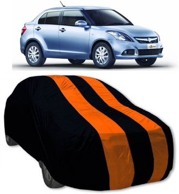 MoTRoX Car Cover For Maruti Suzuki Swift Dzire (With Mirror Pockets)(Blue, Orange)