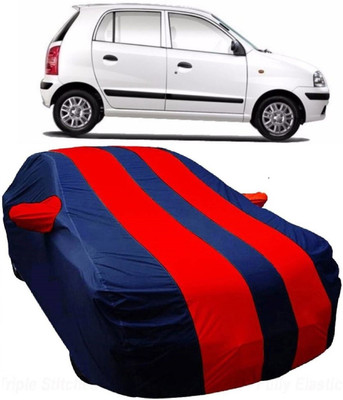 MoTRoX Car Cover For Hyundai Santro Xing (With Mirror Pockets)(Blue, Red)