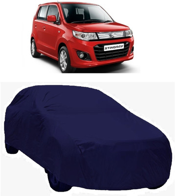 MoTRoX Car Cover For Maruti Suzuki WagonR Stingray (Without Mirror Pockets)(Blue)