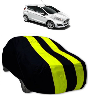 MoTRoX Car Cover For Ford Fiesta Sport (Without Mirror Pockets)(Red, Yellow)