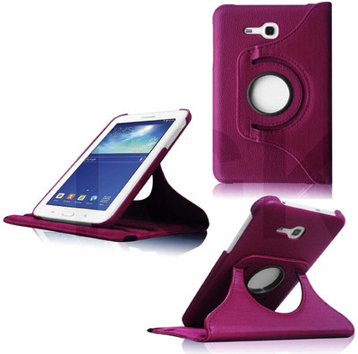 TGK Book Cover for Samsung Galaxy TAB 3, TAB 3V, SM- T116, SM- T113, SM- T110, SM- T111 (7.0 inch NEO Lite)(Purple, Cases with Holder)