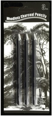 R H lifestyle Woodless charcoal pencils Pencil(Pack of 3)