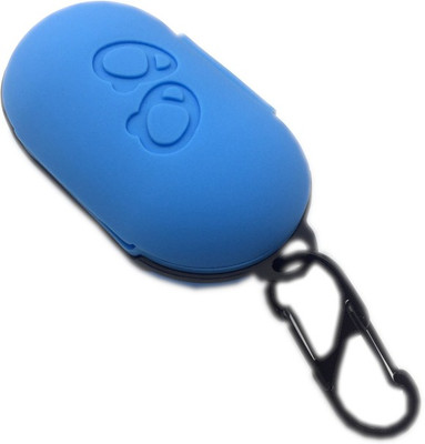 J Silicone Press and Release Headphone Pouch For Samsung Galaxy Buds(Full Blue)