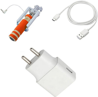 DAKRON Wall Charger Accessory Combo for Nokia 6.1 (Nokia 6 2018)(White)