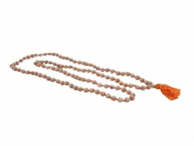 KESHAV Tulsi Mala with Orange Thread 108 Beads tulsi mala orignal Beads Wood Chain
