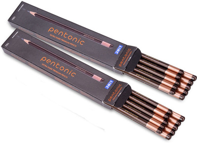 Pentonic Linc Extra Dark Premium Pencil, Pack of 20 Pencil(Brown Body)