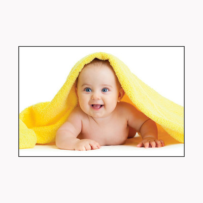 Poster N Frame Textured Cute Baby Poster for Pregnant Women & Expecting Mothers Smiling Baby Posters New Born Baby poster with Water Splash Proof 12inch x18 inch (30.5cm X 45.72 cm) Paper Print(12 inch X 18 inch)
