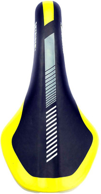 Schrodinger SCHRO70095 Road Mountain Cycle Saddle Seat Black Yellow Saddle(Black, Yellow)