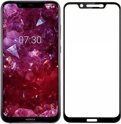HI-TECH Edge To Edge Tempered Glass for Nokia 7.1 Plus(Pack of 1)