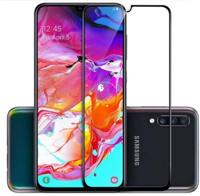 Mersal Edge To Edge Tempered Glass for Samsung Galaxy A70, (Premium Edge To Edge Full Glue Branded Glass)(Pack of 1)