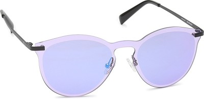 Fastrack Round Sunglasses(For Women, Violet)