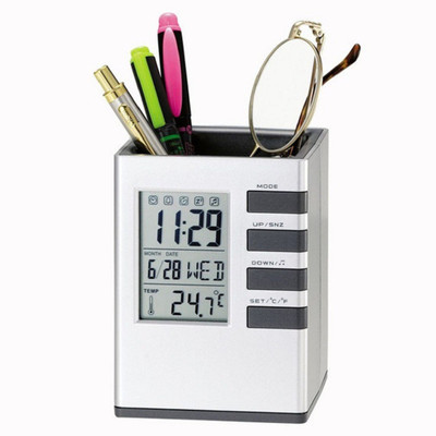 Trendegic Digital Silver Clock