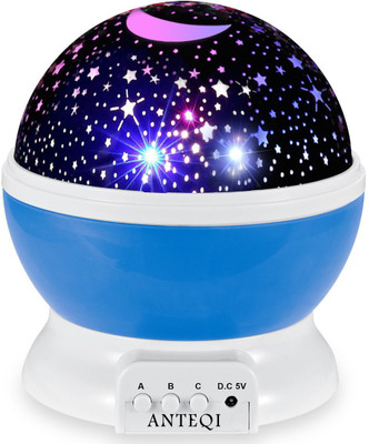 FIVANIO Star Master Projector Rotating Moon Projector Night Lamp(14.5 cm, Multicolor)
