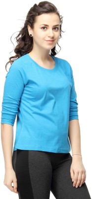 CAMPUS SUTRA Casual Regular Sleeve Self Design Women Blue Top